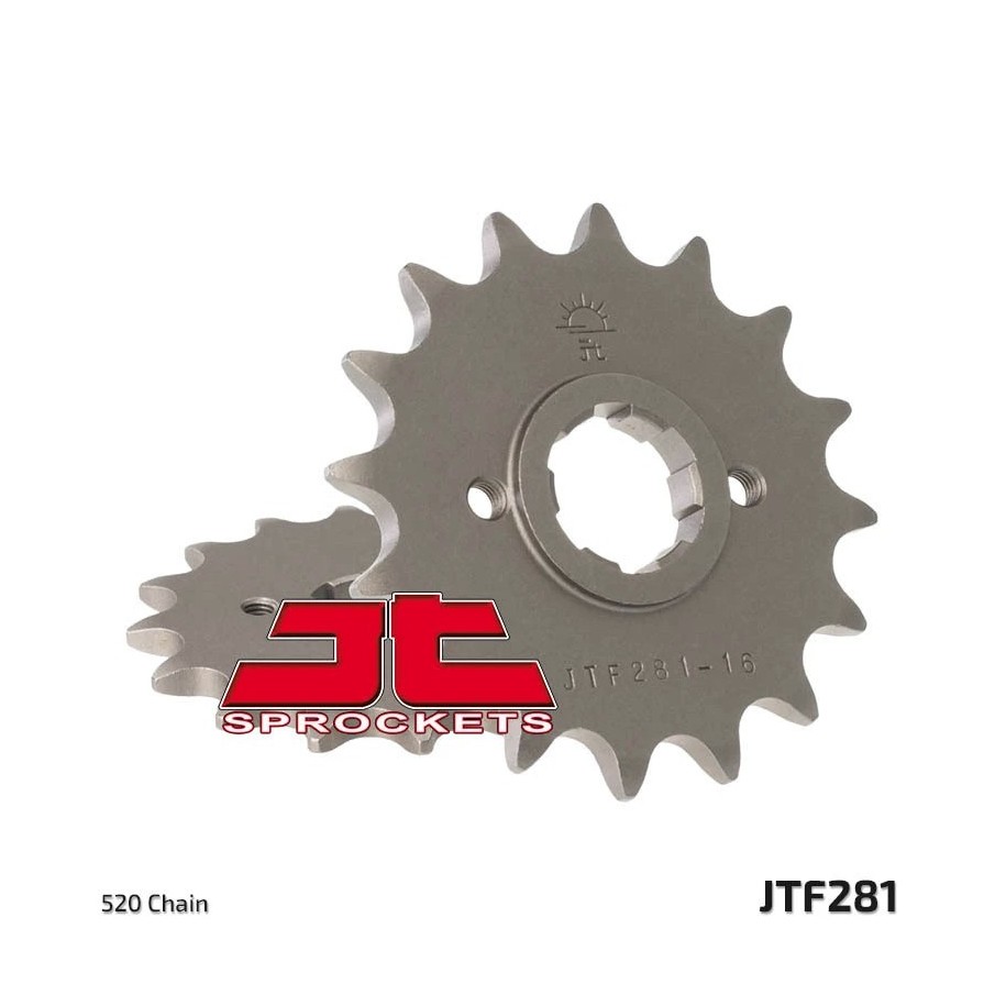 JT SPROCKETS Steel Standard Front Sprocket 281 - 520 - Motoshop