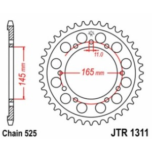 JT SPROCKETS Steel Standard Rear Sprocket 1311 - 525 - Motoshop