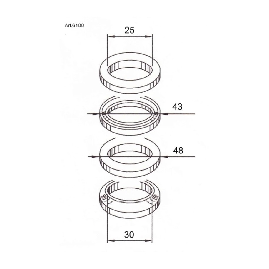 Kit rodamientos de columna de dirección BUZZETTI - 1043385 -  Motoshop