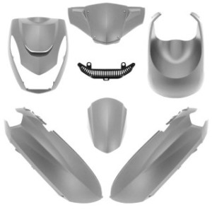 Kit de carenados O PARTS gris mate  - 1113670002 - Motoshop