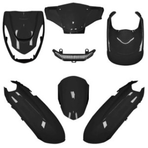 Kit de carenados O PARTS negro brillo  - 1113670003 - Motoshop