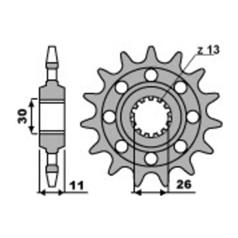 Piñón PBR Racing acero estándar 579M - Paso 520 - 1077763002 -  Motoshop