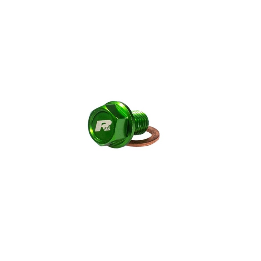 Tapón de vaciado magnético RFX Pro (verde) M10 x 22 mm x 1,5  - 1110470001 - Motoshop