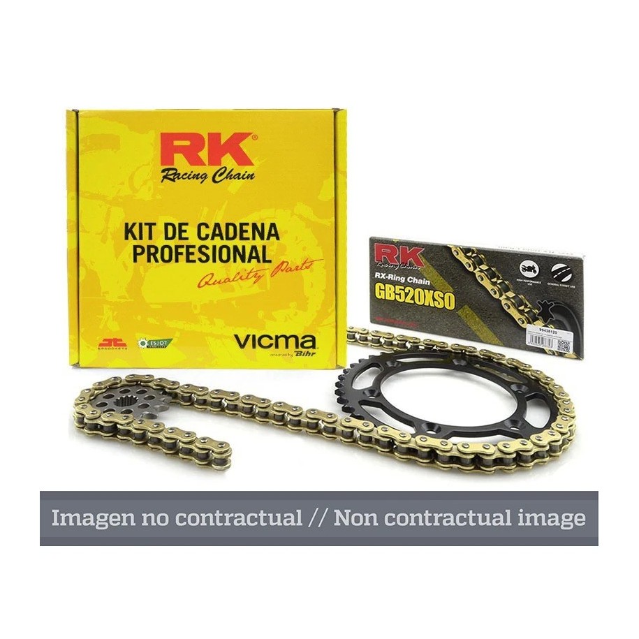 Kit cadena aluminio RK 520KZ (13-48-112) - 3058465 -  Motoshop