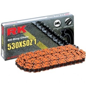 Cadena RK FO530XSOZ1 con 120 eslabones naranja - Motoshop