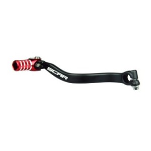 Pedal cambio SCAR negro mate Puntera roja Suzuki RM85 - Motoshop