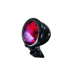 Piloto trasero LED homologado rojo BIHR EGG negro - Motoshop