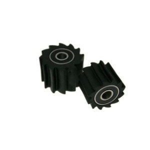 Rodillo de palas cadena, 38 mm, negro - Motoshop