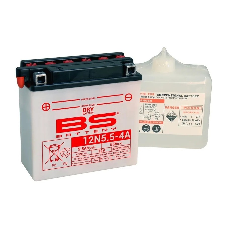 Batería BS BATTERY 12N5.5-4A - Motoshop