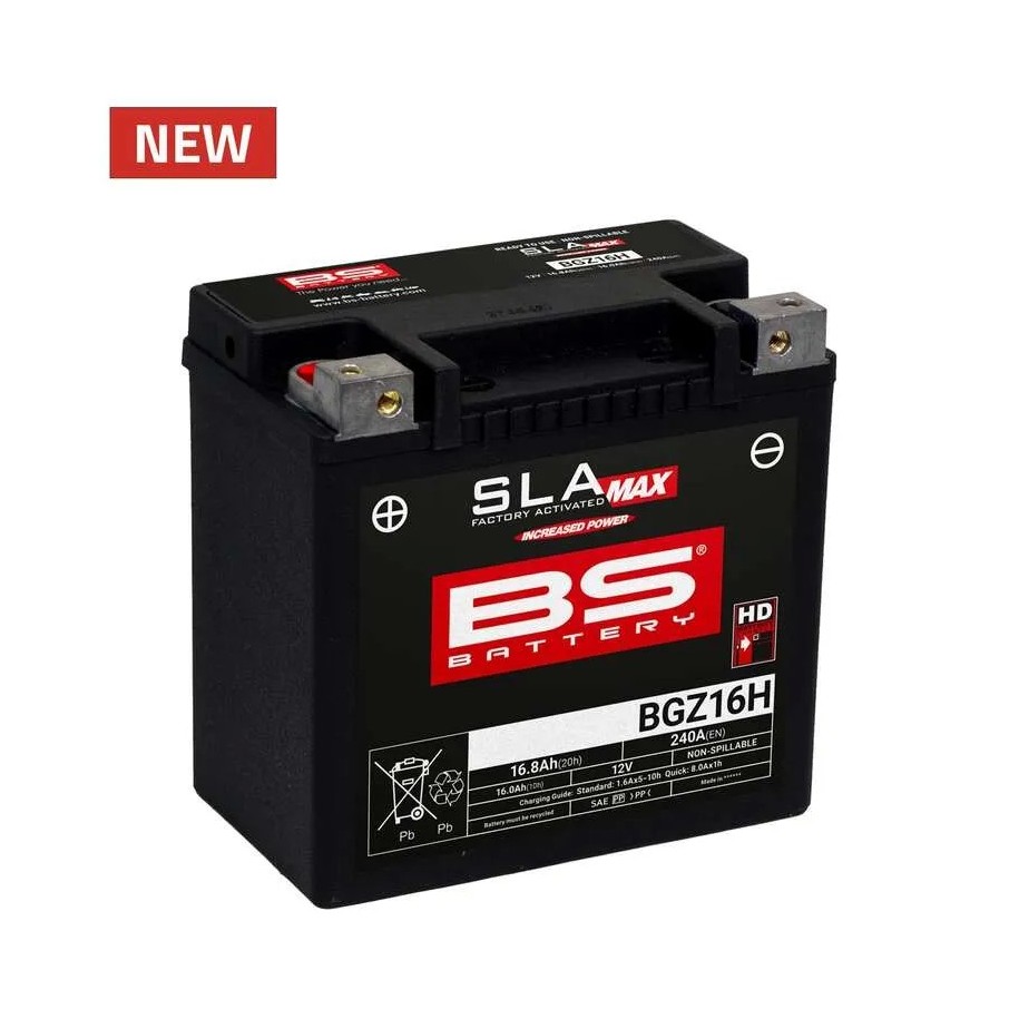 Batería BS BATTERY SLA Max sin mantenimiento activada en fábrica  - 1125737 - Motoshop