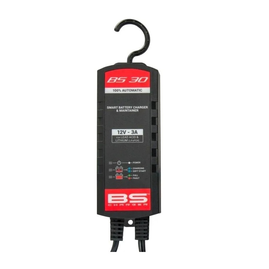 Cargador de bateria inteligente BS Battery BS30 12V 3A - Motoshop