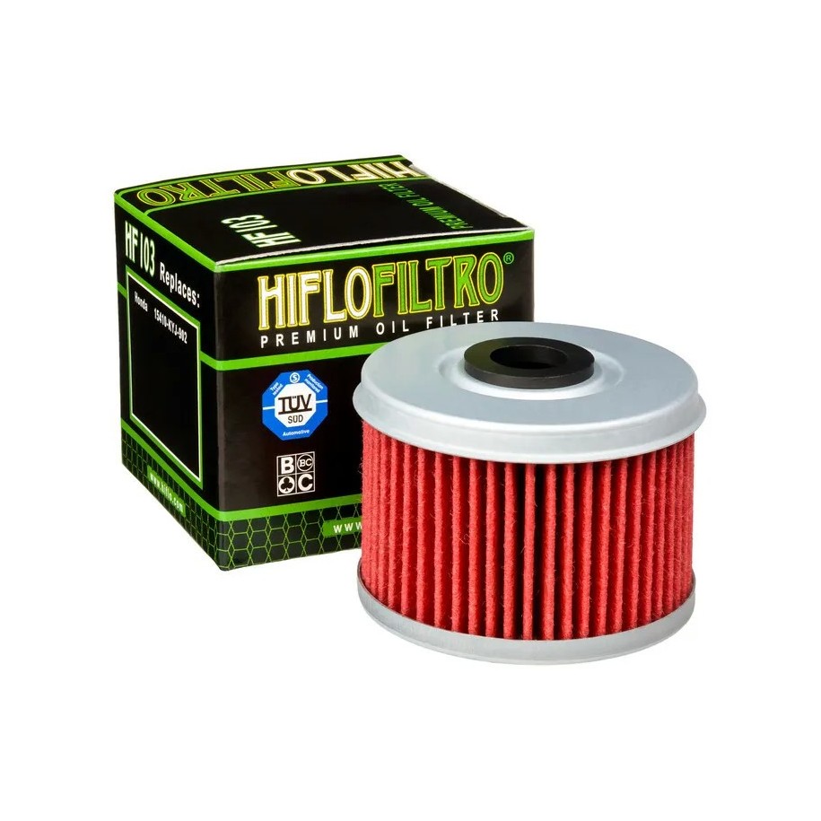 Filtro de aceite Hiflofiltro HF103 - Motoshop